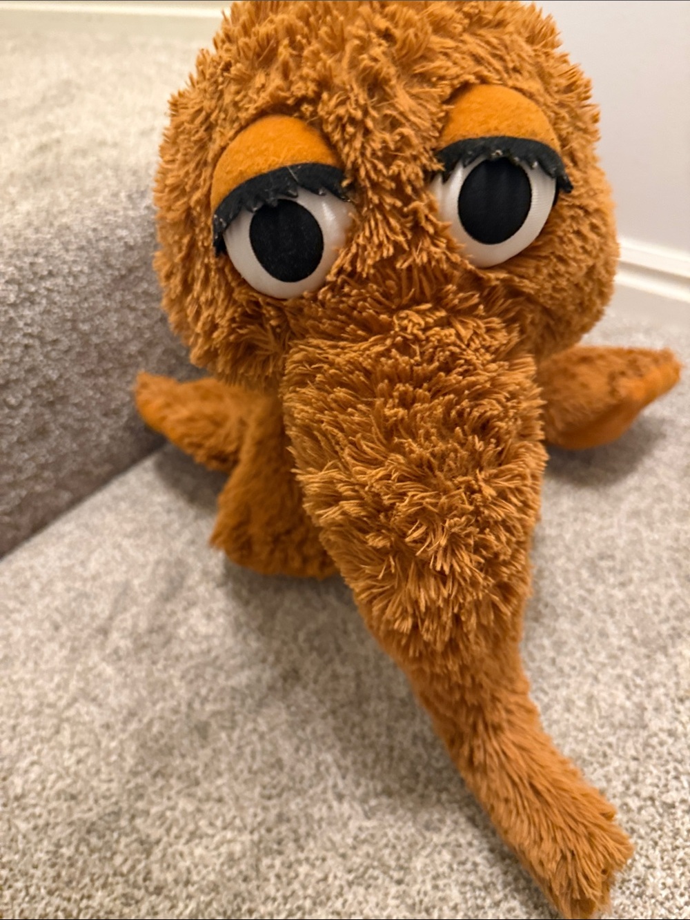 Sesame Street Mr Snuffleupagus aka Snuffy stuffed animal 2014 25”